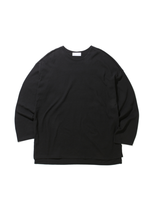 19SS OVERFIT LONG SLEEVE TEE (BLACK)