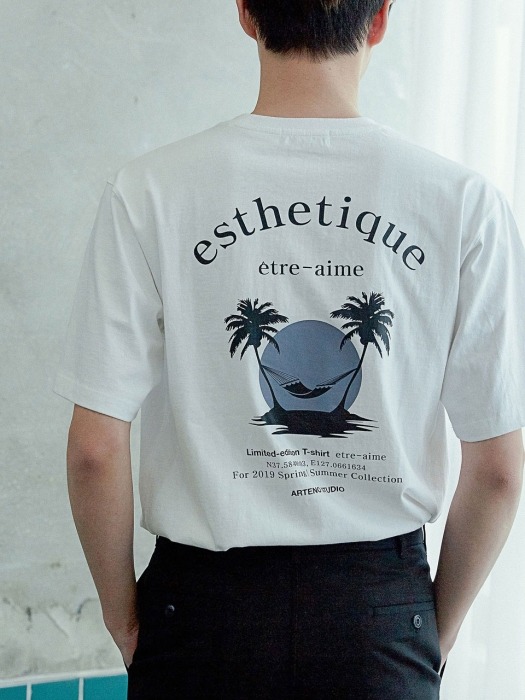 20s Oversize esthetique t-shirt(WHITE)