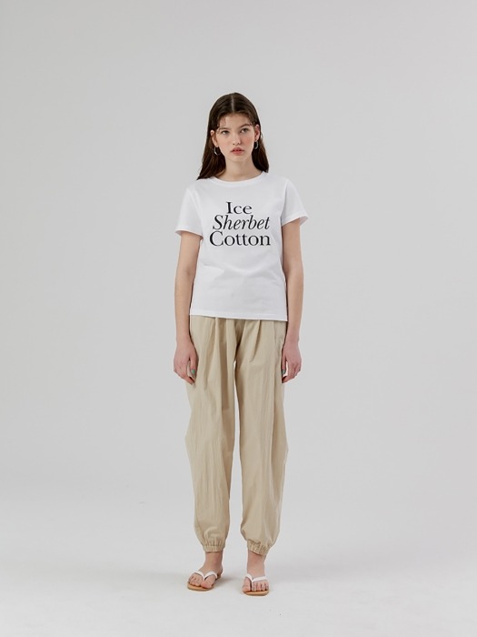 Ice Sherbet Cotton T Shirt [White]