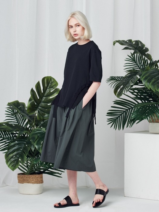 LIGHT SKIRT PANTS_CHARCOAL