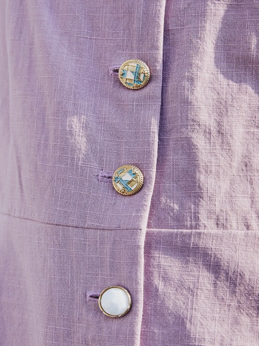 Signature Buttondown String Dress_Purple