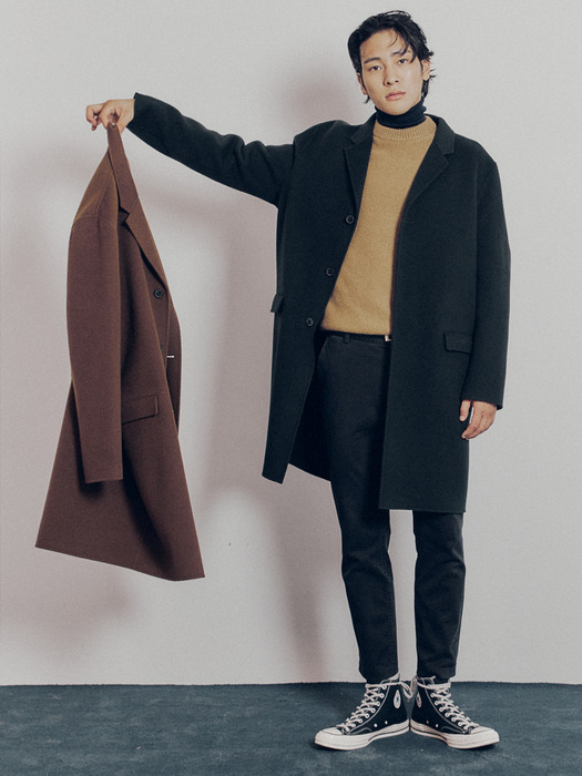 Thermore® Padding added Handmade Wool Coat_2color