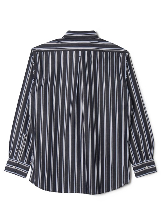 BANTS OSF Stripe Broadcloth B.D Shirt - Navy