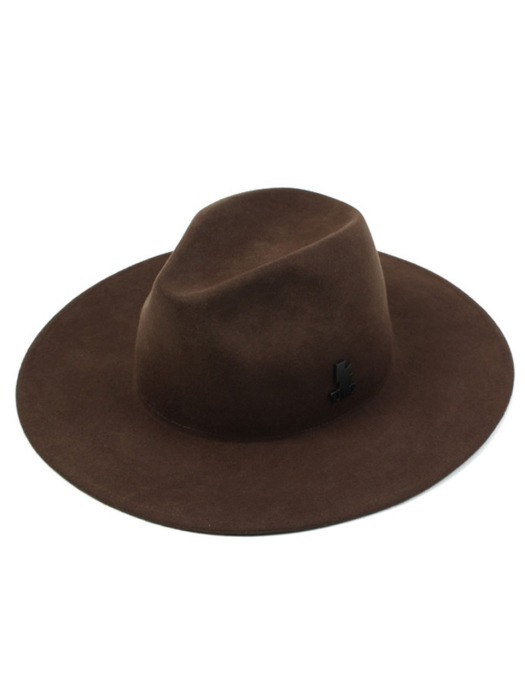 Thunder Wool Brown Fedora 울페도라