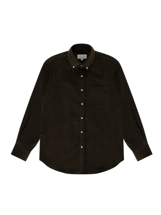 Corduroy Button Down Collar shirt (Bronw)
