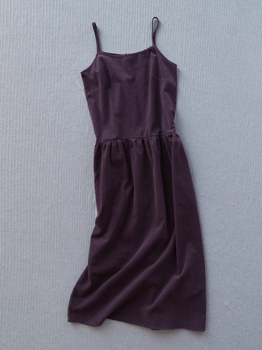 Corduroy smock cami dress - violet