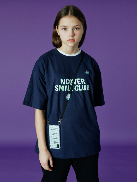 Smile club tshirt-navy