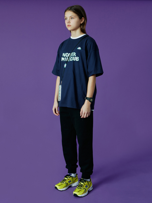 Smile club tshirt-navy