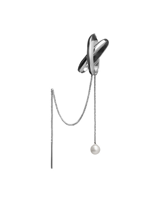 ETERNAL pearl ``drop`` earcuff -Single piece-