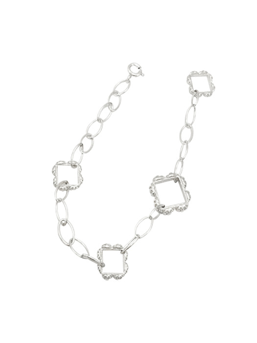 lace frame chain B (2) (Silver / Gold)