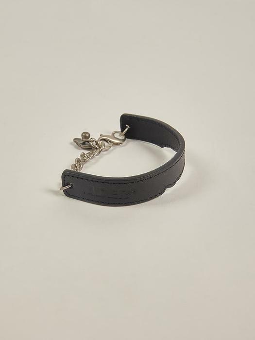 Crumple cinder bracelet Noir