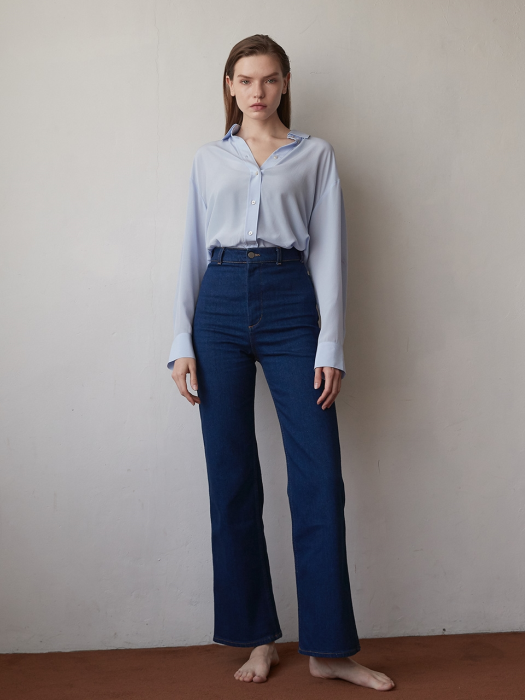 High Rise Wide Leg Jean_Deep Blue