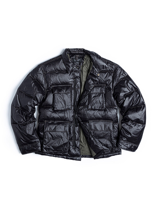 BDU DOWN JACKET / BLACK NYLON