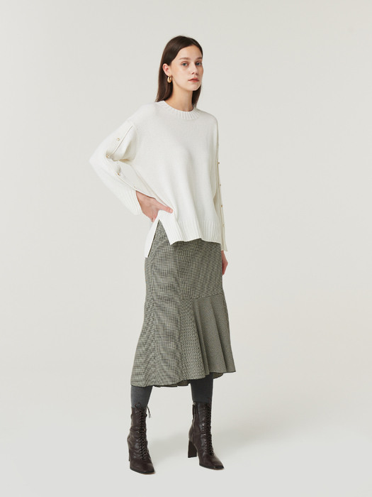 PEARL KNIT PULLOVER_WHITE