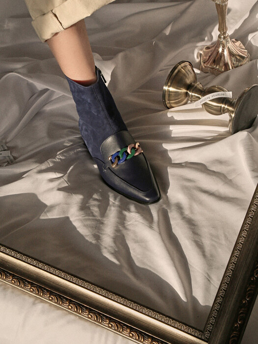 1416 Rohee Ankle Boots-navy