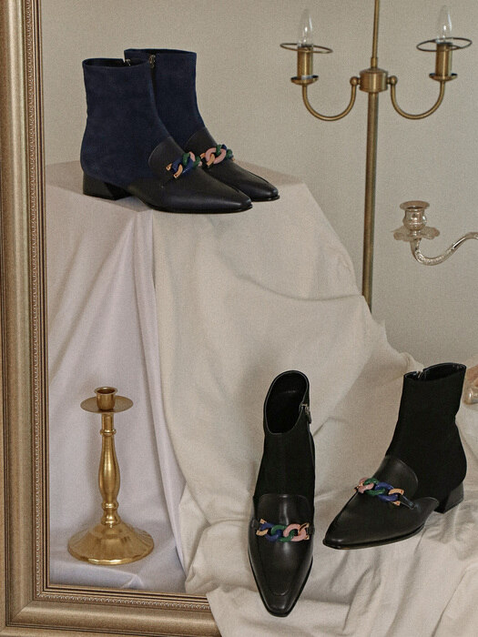 1416 Rohee Ankle Boots-navy
