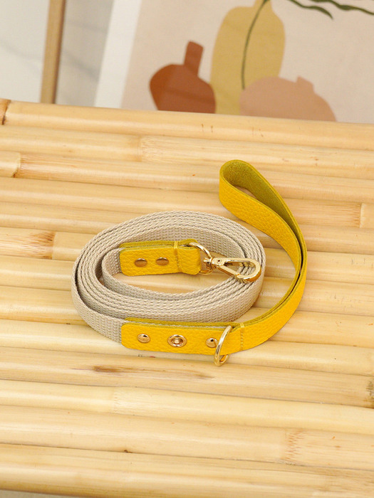 Running Mate Leather&Webbing Lead_Yellow
