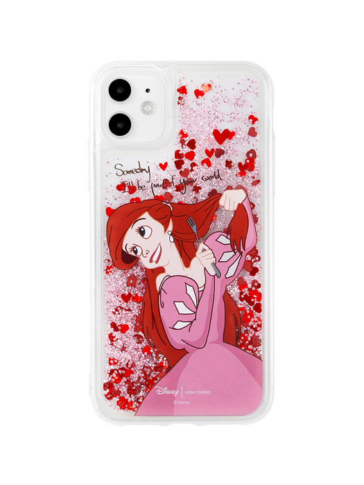 Ariel Heart Glitter Phone Case