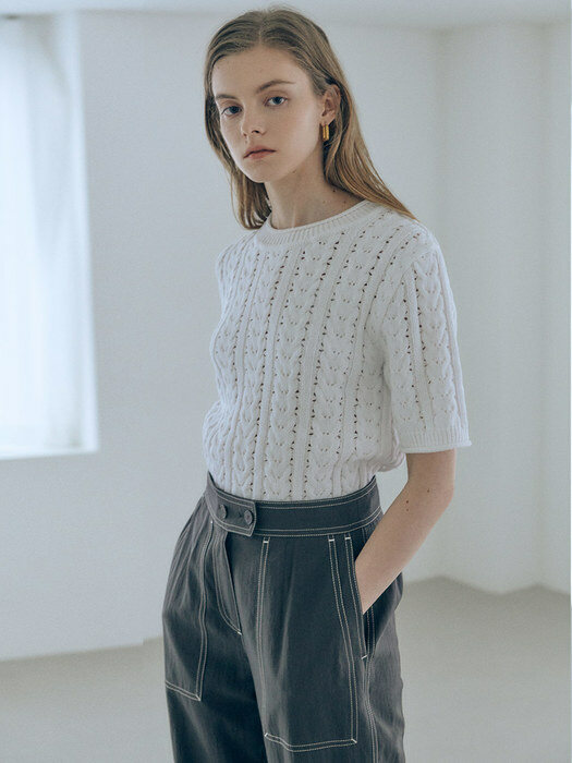 Cable Knit Pullover SK1SP126-01