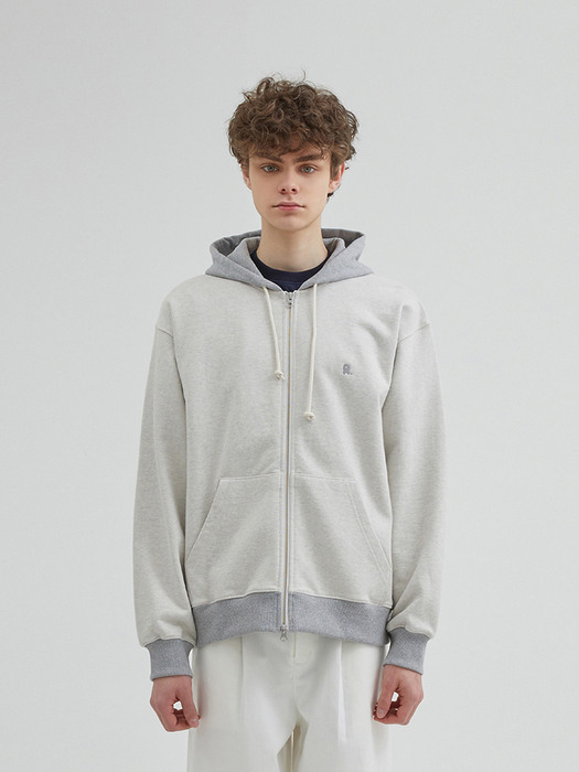 TWO WAY HOOD ZIP-UP