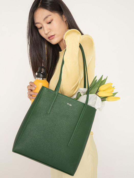 CAMPA tumbler tote bag dark green