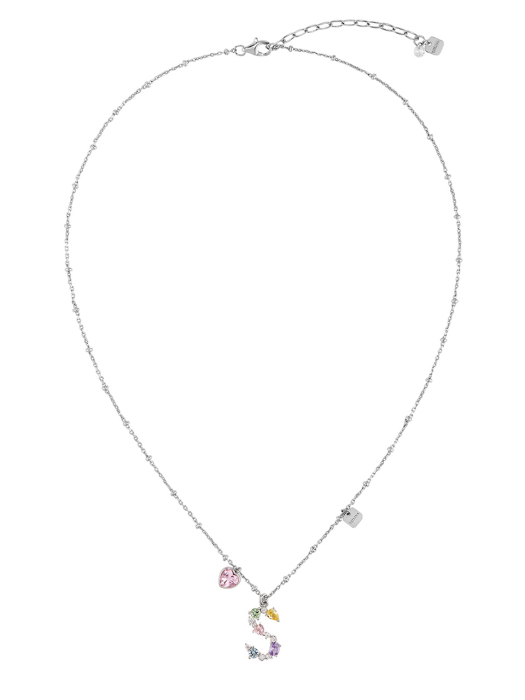 Glitter Initial Point Necklace_NZ1154