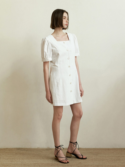 Square Dress_White