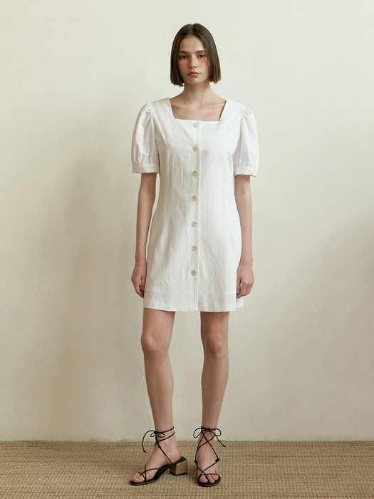 Square Dress_White