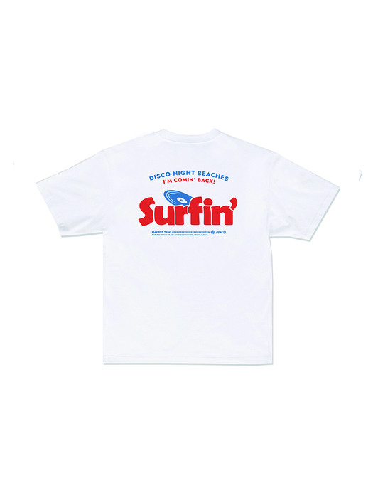 서핑 디스코 05 화이트 티셔츠