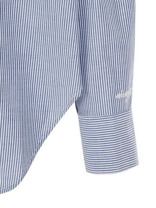 Classic stripe shirt (Blue,Dark Gray)