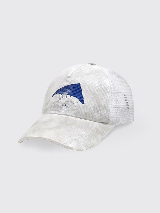 Trace tape logo cap White