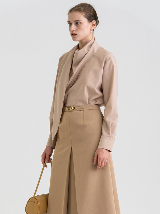 FW21 A-line Skirt Camel