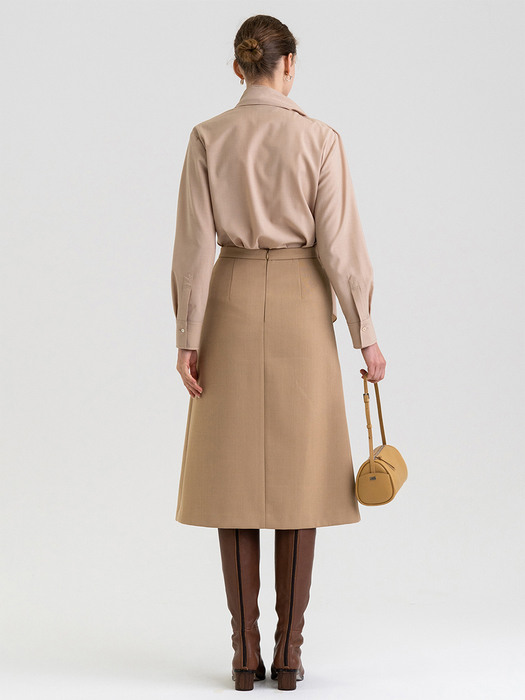 FW21 A-line Skirt Camel