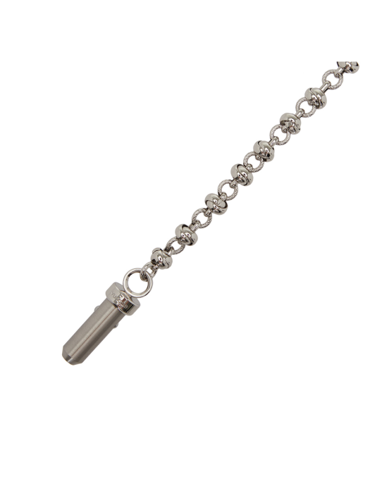 Metal Weaving Bullet Chain (메탈 위빙 불렛 체인) Silver