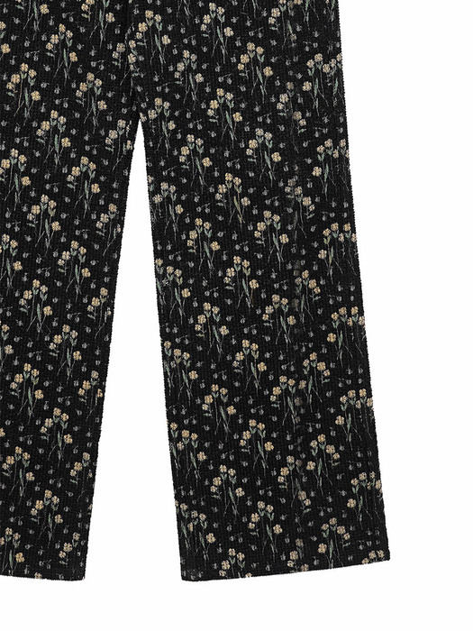 [단독] FLOWER DUNE PANTS [BLACK]