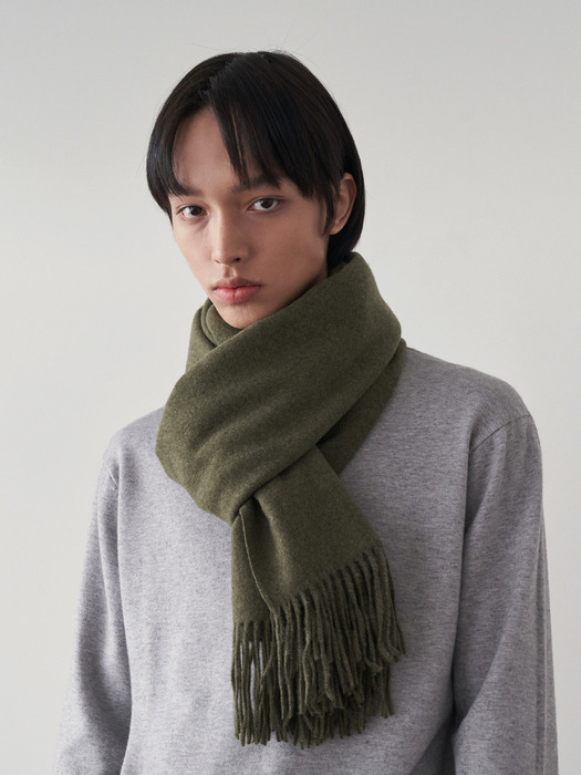 MENS FIRST WOOL MUFFLER_KHAKI