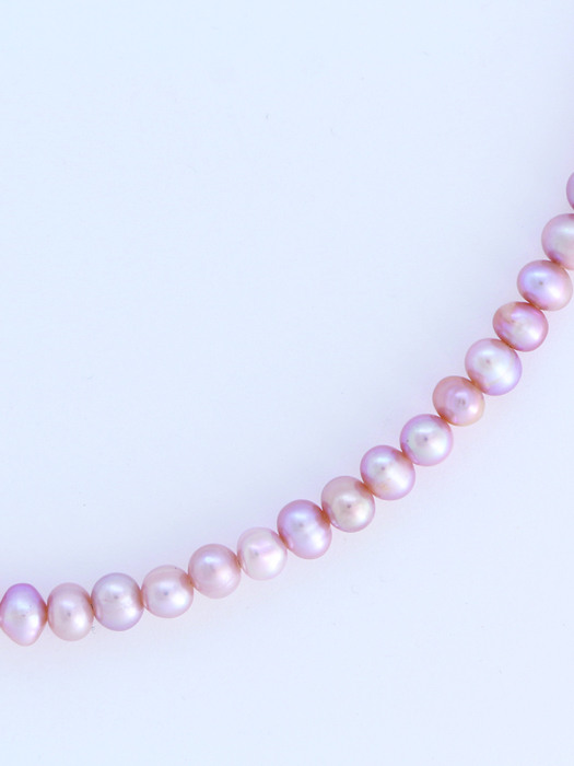 Pink Snow Pearl Bracelet 925 Silve