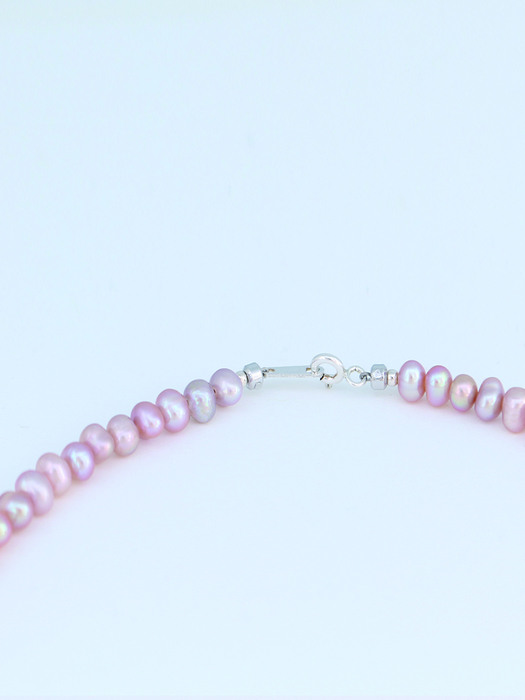 Pink Snow Pearl Bracelet 925 Silve