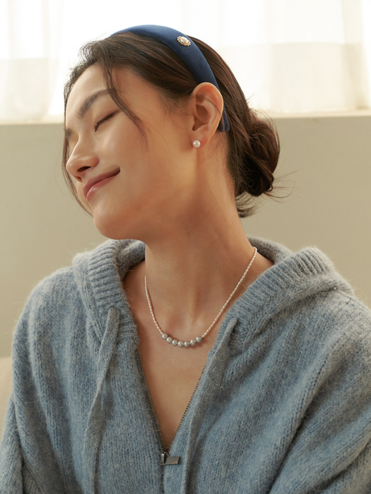 Grey-White Pearl Necklace_NZ1204