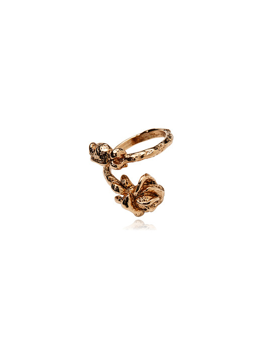 Wild Rose Twisted Ring Gold