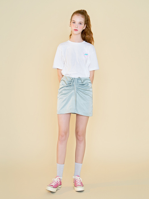 wrinkle mini skirt (mint) 