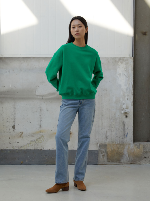 BASIC SWEAT SHIRTS (GREEN)