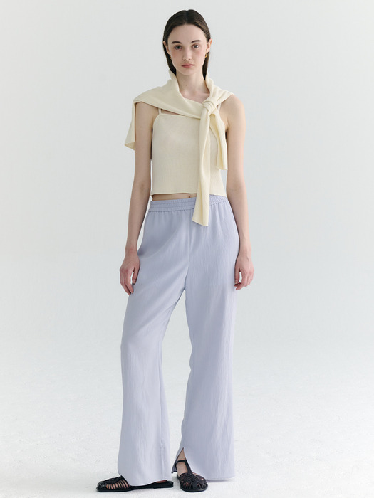 [1차리오더] Slit Wrinkle Banding Pants_3color