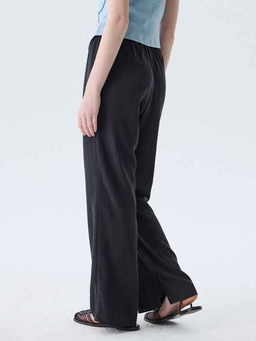 [1차리오더] Slit Wrinkle Banding Pants_3color