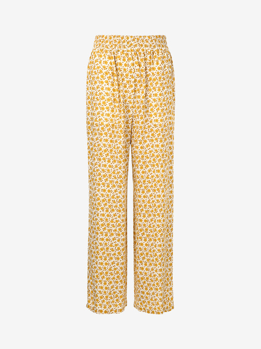 ULEHAWA Bending wide pants (Yellow flower)