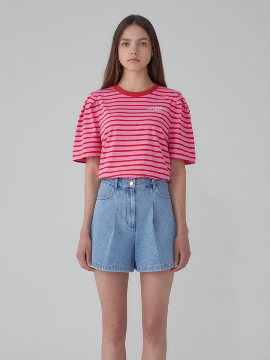In Dumbo Stripe Short Sleeve T-shirt Pink (JWTS2E905P2)
