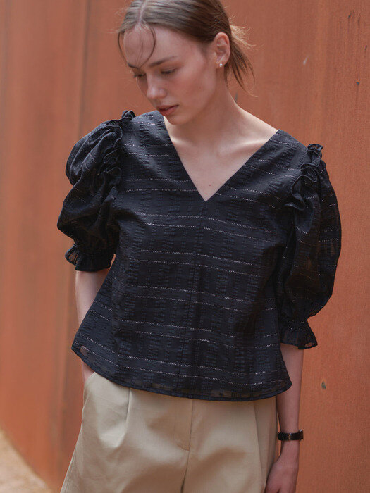Frill Flare Blouse_2color