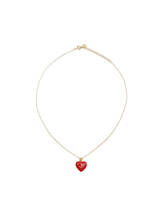 I LOVE ME NECKLACE / HRT038-RED