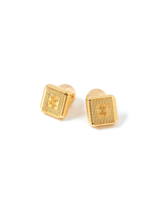 VEKY Logo Earrings - Gold