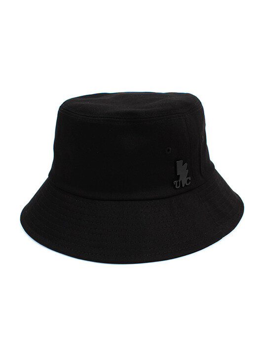 Basic Cotton Black Bucket Hat 버킷햇